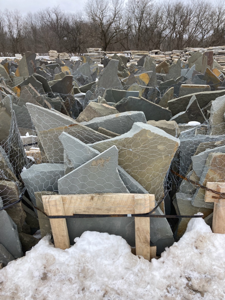 Standup True Blue Flagstone 4 – Adirondack Landscape Supply